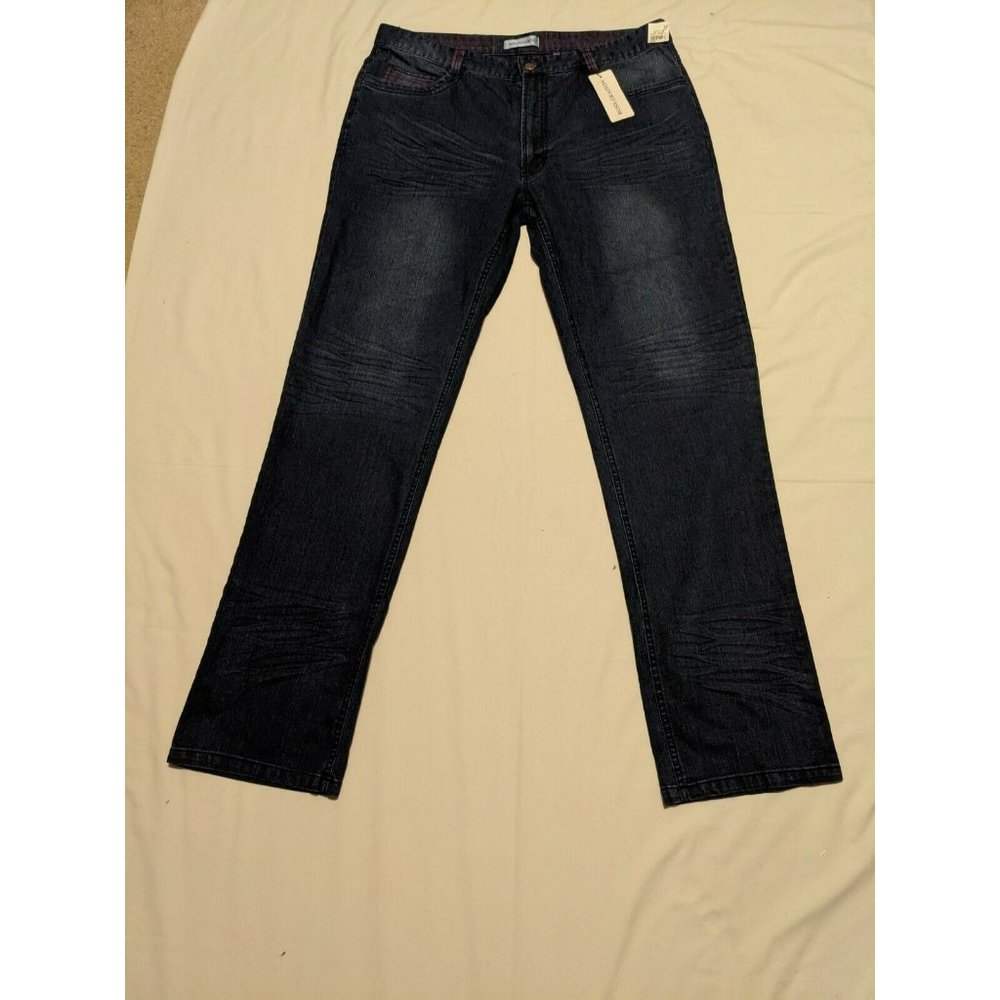 NWT ROSS GRAISON Mens Jeans Sz.38 Blue Dark Wash